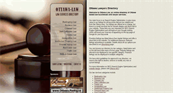 Desktop Screenshot of ottawa-law.ca